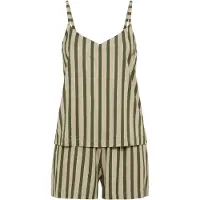 LASCANA Korte pyjama goud / olijfgroen / pastelgroen