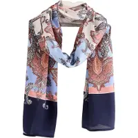 Ted Baker Sjaal marine / lichtblauw / rood / wit