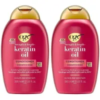 OGX Strength & Length+ Keratine Olie Conditioner 2x385 ml Conditioner