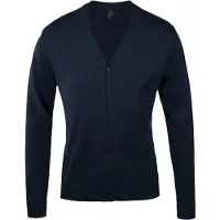 Sols Heren Gouden Gebreid V Hals Vest (Marine)