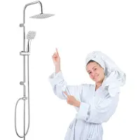 Kuchinox | Douchekolom - 100 cm - Chroom - Ergonomisch - Wandmontage - Douche