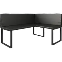 Vicco Ravon Eetkamerhoekbank – 120 x 150 cm Zwart