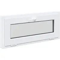 vidaXL Kelderraam RISOR 90 x 40 cm PVC en Glas Wit