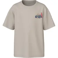 Name it KIDS T-shirt met backprint grijs Jongens Katoen Ronde hals Backprint - maat 158/164