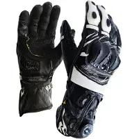 MUGENRACE Cowy Zwart Witte Handschoenen Maat M