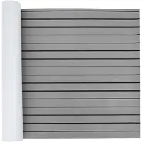 vidaXL Bootmat Gestreept Lichtgrijs en Zwart 240 x 90 cm EVA