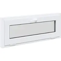 vidaXL Kelderraam RISOR 110 x 40 cm PVC en Glas Wit