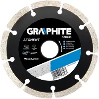 Graphite Diamantschijf, 115 x 22,2 mm, segmentering