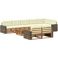 vidaXL Buiten bank set 9 st