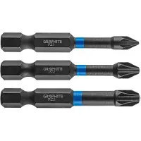 Graphite - Schroefbit - PZ1/2/3 - 50 mm - S2 Staal