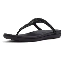 FitFlop Solay mixed-crystal toe-post sandals