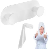 Laveo Miri - Dubbele Handdoekhouder - Haak - Wandmontage - Wit