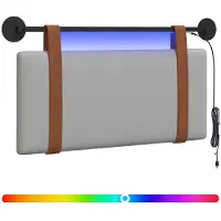 vidaXL Hangend hoofdbord Wolkgrijs Antiek PU