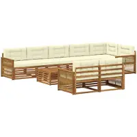 vidaXL Buiten bank set 9 st