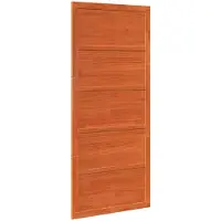 vidaXL Schuurdeur, 90 x 2,5 x 208 cm, massief grenenhout, wasbruin