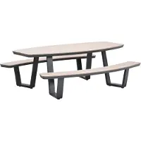Garden Impressions Bell ovale picknick tafel 220 x 193 -