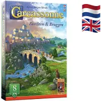 999 Games - Carcassonne: Burchten & Bruggen - Uitbreiding 8 - Nieuwe Versie - NL - EN