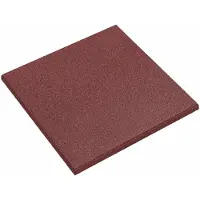 vidaXL Valbescherming Tegels 24 st Rood 50 x 50 cm Rubber