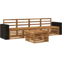 vidaXL Buiten bank set 5 st Naturel Massief Acacia Hout