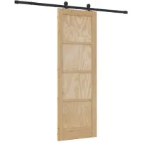 vidaXL Schuifdeur ORKDAL Naturel 73,5 x 211 cm Massief grenenhout