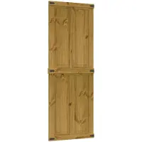 vidaXL Schuifdeur CORONA 70 x 210 cm Massief grenenhout HoningBruin