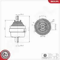 ESEN SKV 75SKV350 Motorsteunlager