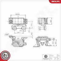 ESEN SKV 75SKV387 Motorsteunlager