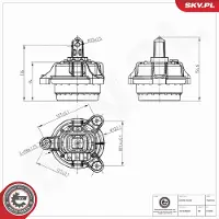 ESEN SKV 75SKV355 Motorsteunlager