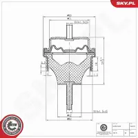ESEN SKV 75SKV372 Motorsteunlager
