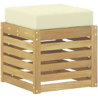 vidaXL Buitenstoel Bank Massief Acacia Hout Wit