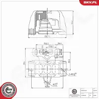 ESEN SKV 75SKV367 Motorsteunlager