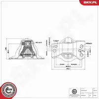 ESEN SKV 75SKV373 Motorsteunlager