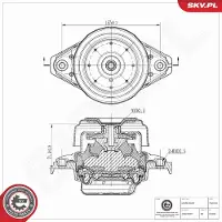 ESEN SKV 75SKV354 Motorsteunlager