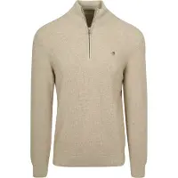 Gant trui half zip beige