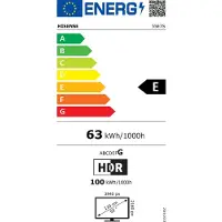 Hisense 55E7S SmartTV - 55 inch - 4K Hi-QLED - 2026 - Hi-QLED Colour - Dolby Vision Atmos - AI 4K Upscaler - AI Smooth Motion - Game Mode Plus - Filmmaker Mode