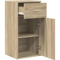 vidaXL Dressoir met lades, Sonoma-eikenhout, 38 x 34 x 75 cm