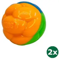 Kong twistz high-viz bal 2x 8,5x8,5x8,5 cm