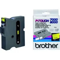 Brother TX-641 Tape Zwart op geel (18 mm)