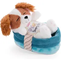Nici Slapende Cocker Spaniel-puppy In Mand Met Teddybeer 12 Cm Veelkleurig