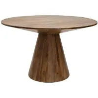 Kick Collection eettafel Joe - Rond - 140 cm - Mangohout - Bruin
