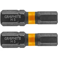 Graphite - Slagbit HEX5 - 25 mm - Staal S2 - Verhoogde Flexibiliteit