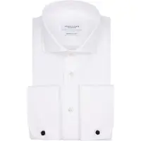 Profuomo Shirt Cutaway Dubbel Manchet Off White | Off-White | Maat 40
