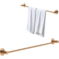 Laveo Miri Serie - Handdoekhouder - 61cm - Roze Goud - Staal