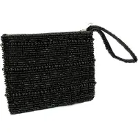 Bazar Bizar De Black Beaded Portemonnee - Zwart