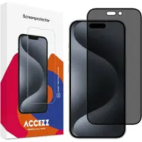 Accezz Gehard Glas Privacy Screenprotector voor de Apple iPhone 15 Pro Max