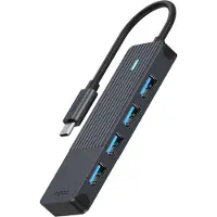Rapoo USB-C hub, USB-C naar USB-A grijs