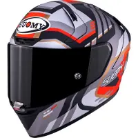 Sonstiges Suomy SR-GP Evo infrarood helm, grijs/rood/zwart, maat 2XL (63)