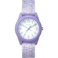 Timex Time Machines TW7C12200 Horloge - Textiel - Paars - Ø 32 mm