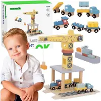 Tooky Toy Tooky speelgoed houten havenkraanset - UNI