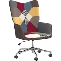 vidaXL Relaxstoel patchwork stof